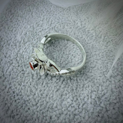 Infinite Rose .925 Silver Ring - Size S Only