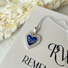 Sterling Silver CZ Heart Pendant