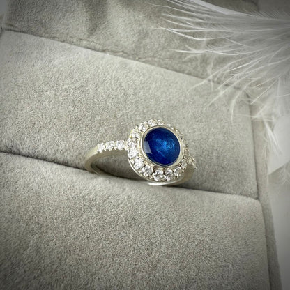CZ Halo Ring