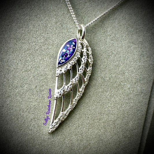 CZ Angel Wing .925 Silver Pendant