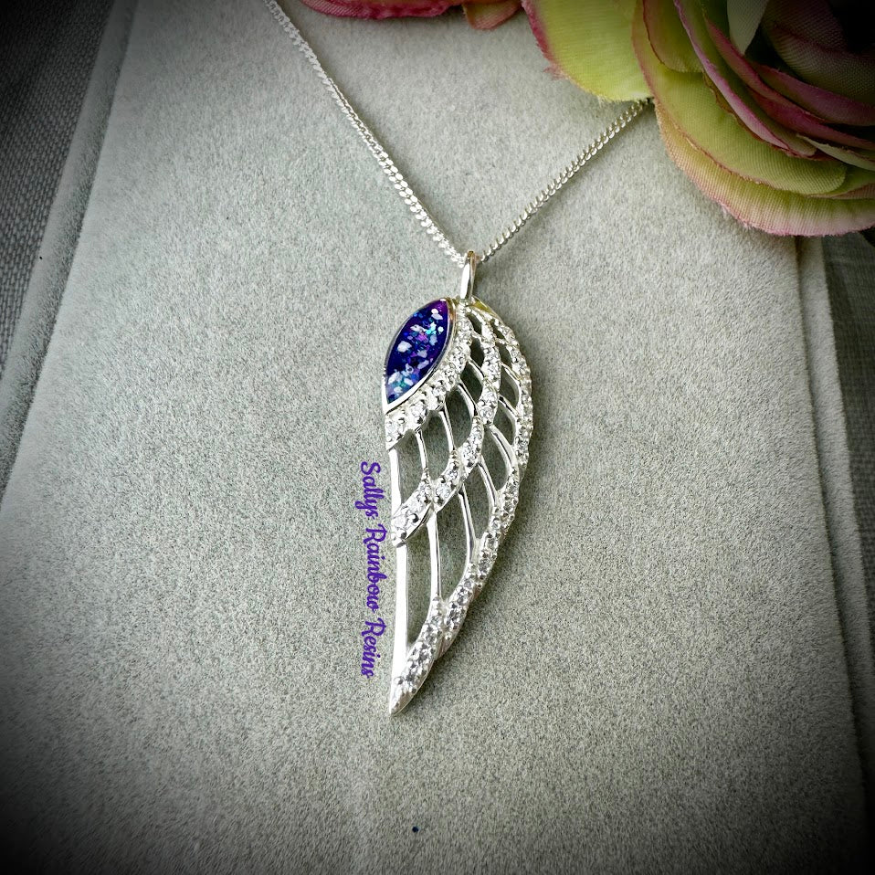 CZ Angel Wing .925 Silver Pendant