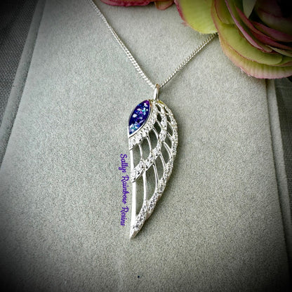 CZ Angel Wing .925 Silver Pendant