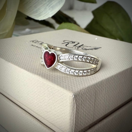 Heart Infinity Ring