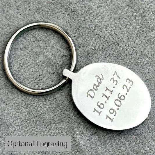 Self Fill Oval Urn Keyring
