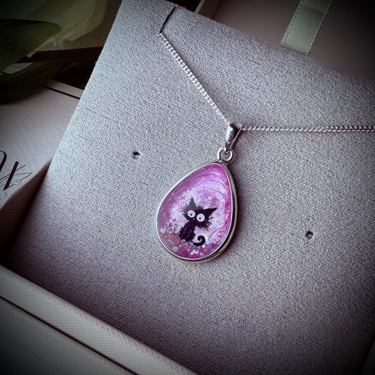 Large Round Edged Teardrop Pendant