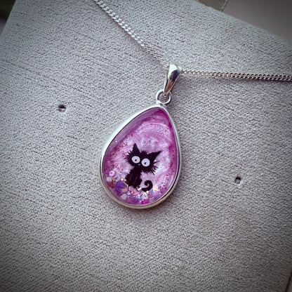 Large Round Edged Teardrop Pendant