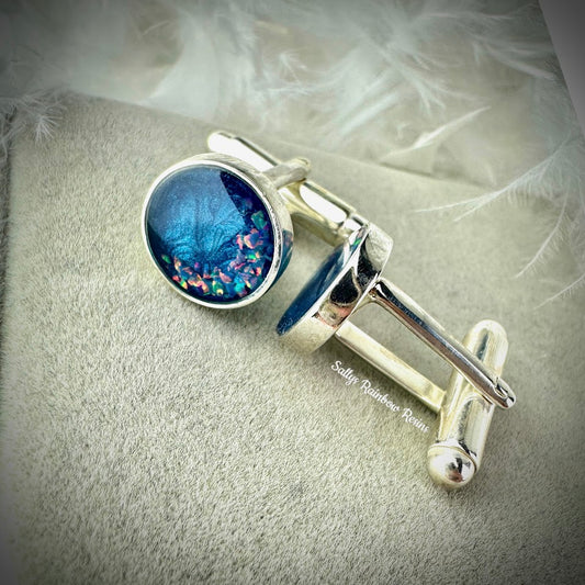 Round .925 Silver Cufflinks