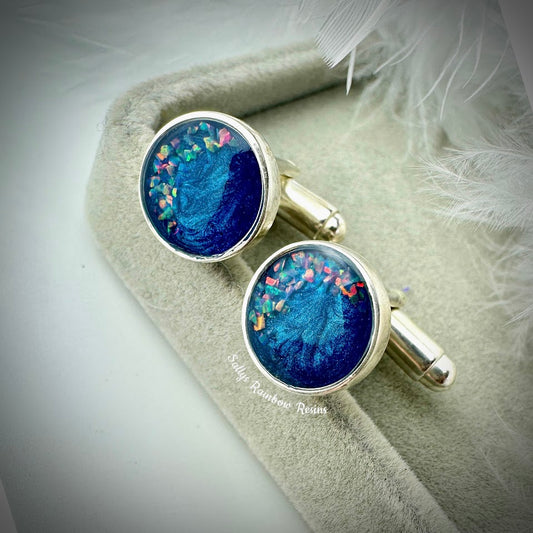 Round .925 Silver Cufflinks