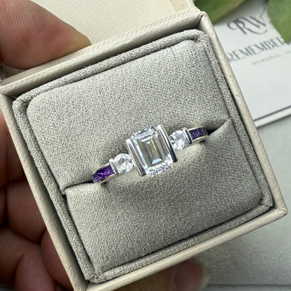 Emerald Cut Solitaire Ring