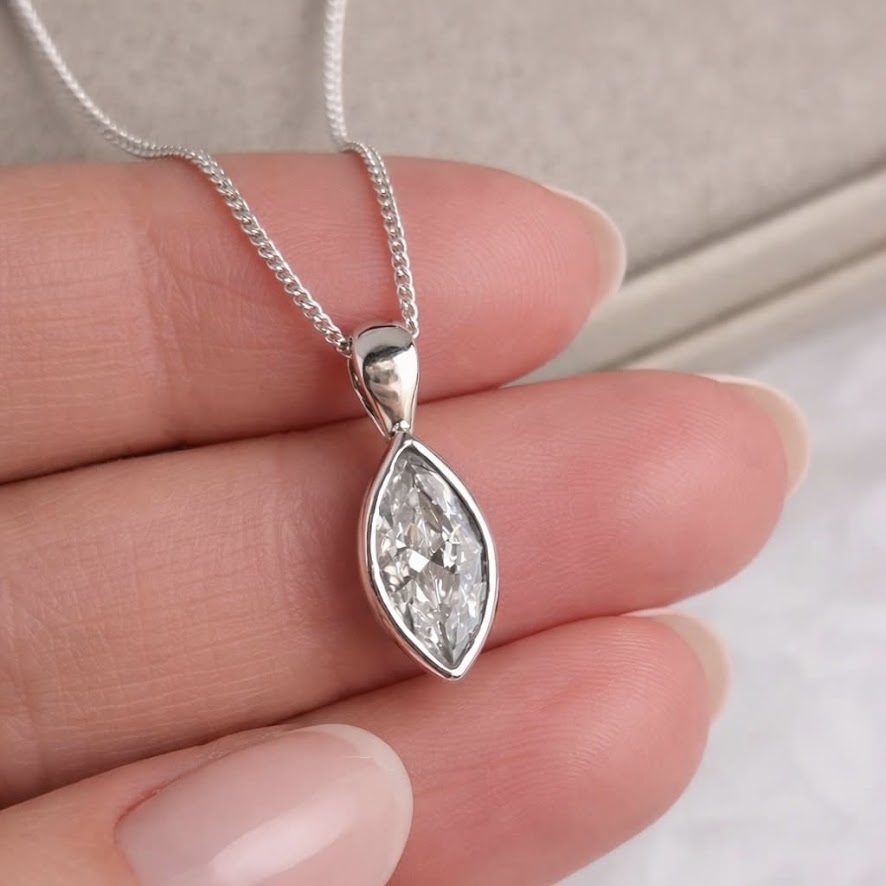 The Eternity Within Marquise Pendant