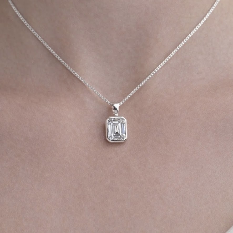 The Eternity Within Emerald Cut Pendant