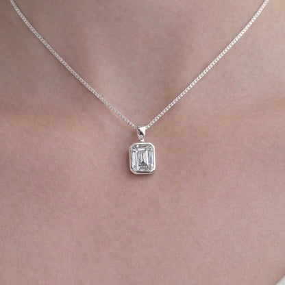 The Eternity Within Emerald Cut Pendant