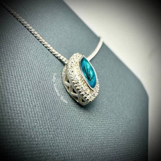 Petite CZ Marquise .925 Silver Pendant