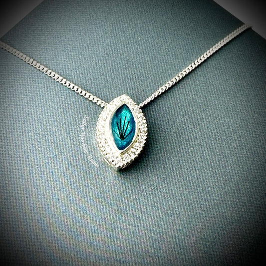 Petite CZ Marquise .925 Silver Pendant
