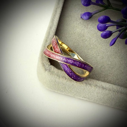 9ct Yellow gold Simple Infinity Ring - Size P Only