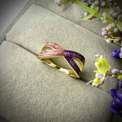 9ct Yellow gold Simple Infinity Ring - Size P Only