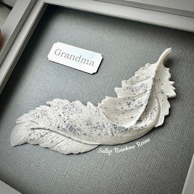Framed Memorial Ashes Feather