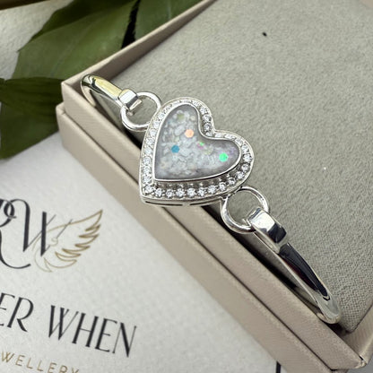 CZ Heart Bangle
