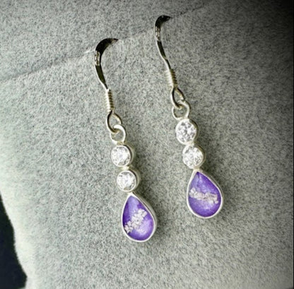 Diamante Teardrop Drop Earrings