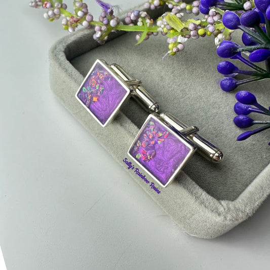 Square .925 Silver Cufflinks