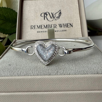 CZ Heart Bangle