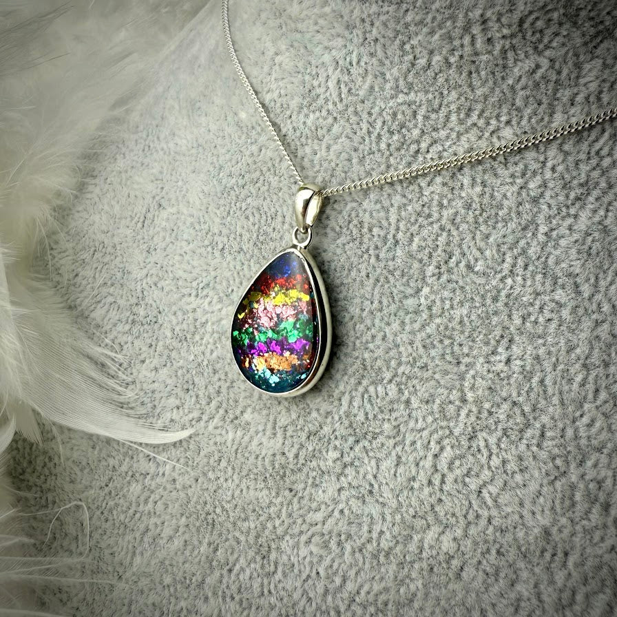 Large round edged Teardrop Pendant