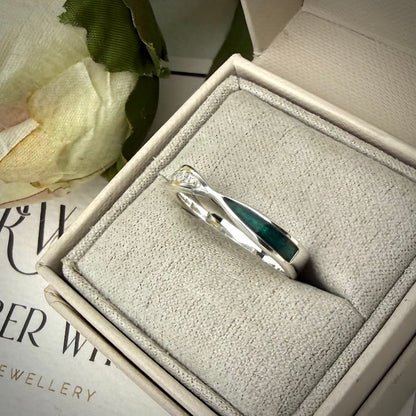 CZ True Love Twist Ring