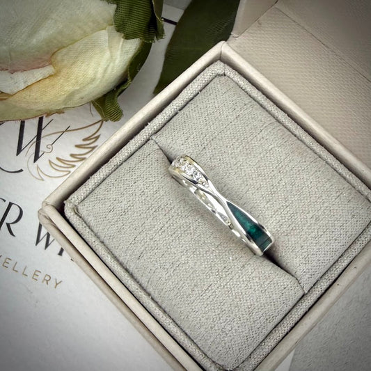 CZ True Love Twist Ring