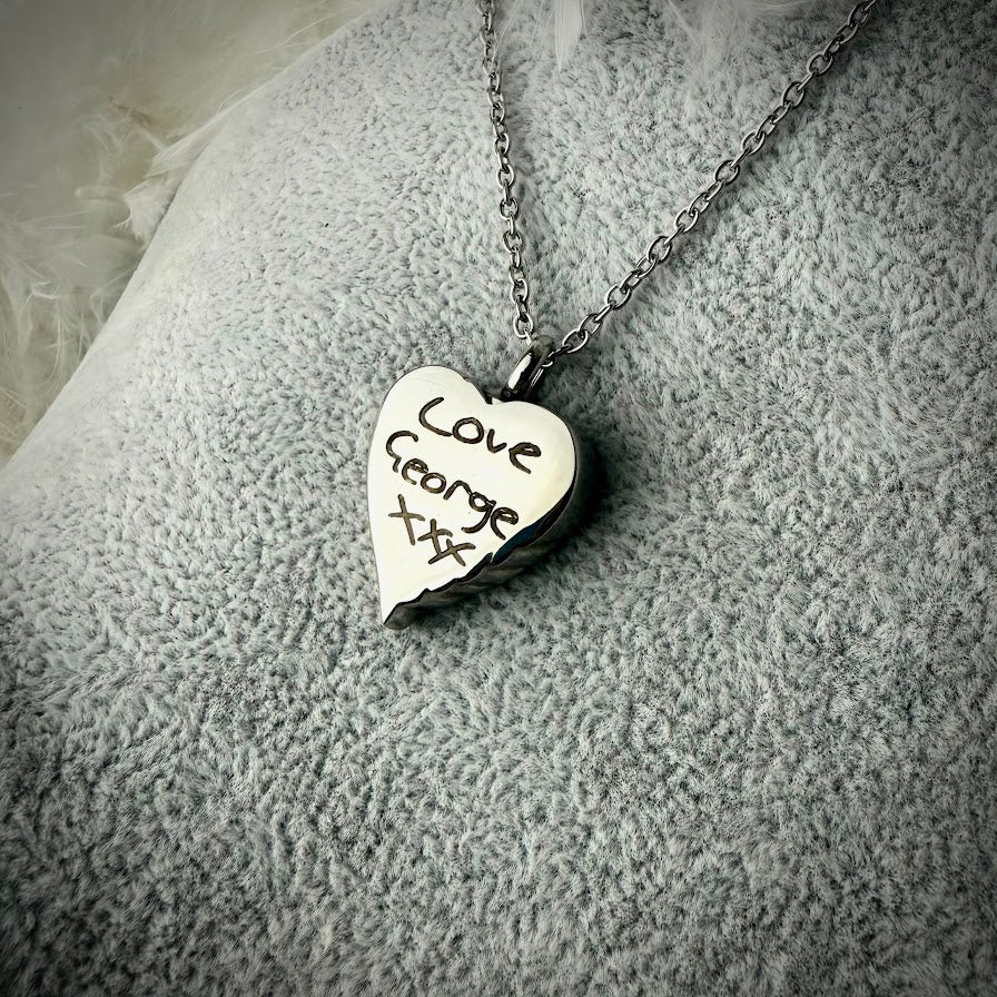Self Fill Angel Wing Urn Pendant