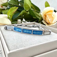 Stainless Steel 3 section Curb Bracelet