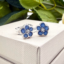 Sterling Silver Forget me Not Earrings