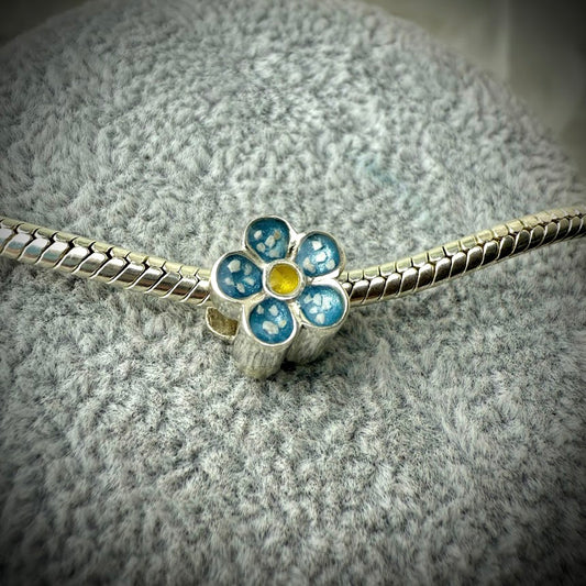 Forget Me Not / Flower  Bracelet Charm