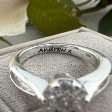 Sterling Silver Crystal Cluster Ring