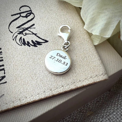 Clip On Round Bracelet Charm