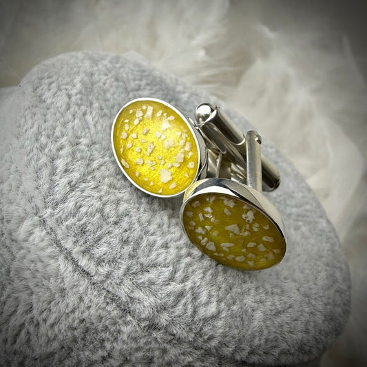Oval .925 Silver Cufflinks