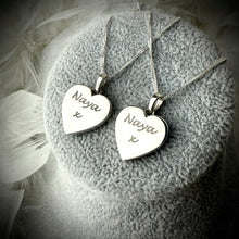Sterling Silver Split Heart Pendant