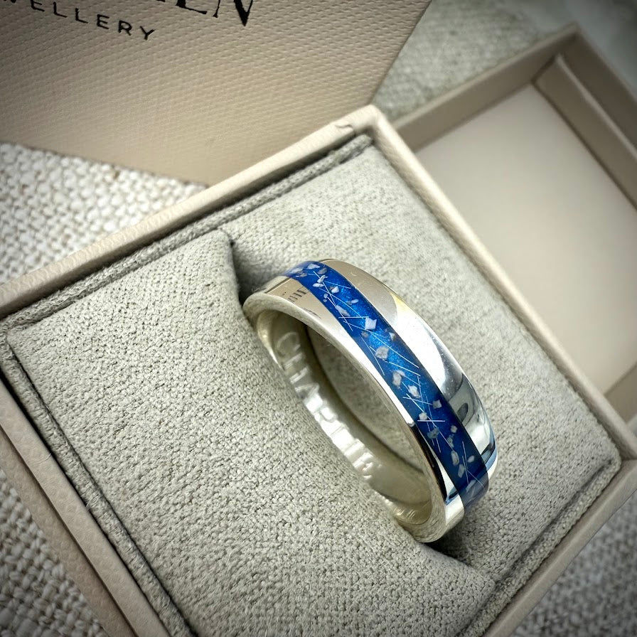 6mm Silver Wave Band Ring