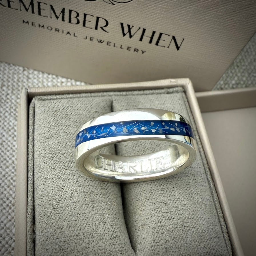 6mm Silver Wave Band Ring