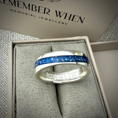 6mm Silver Wave Band Ring