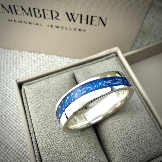 6mm Silver Wave Band Ring