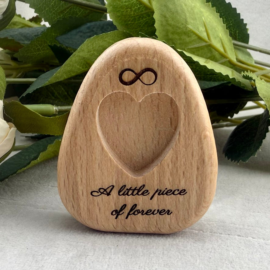 Personalised Wooden Memorial Pebble