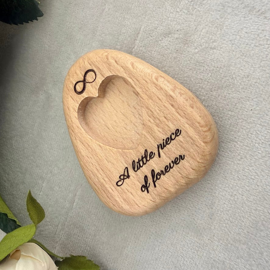 Personalised Wooden Memorial Pebble