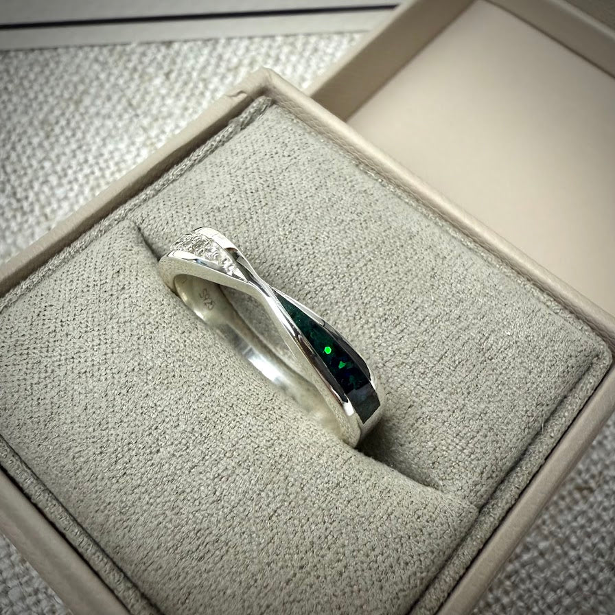 CZ True Love Twist Ring