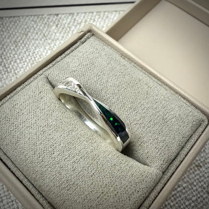 CZ True Love Twist Ring