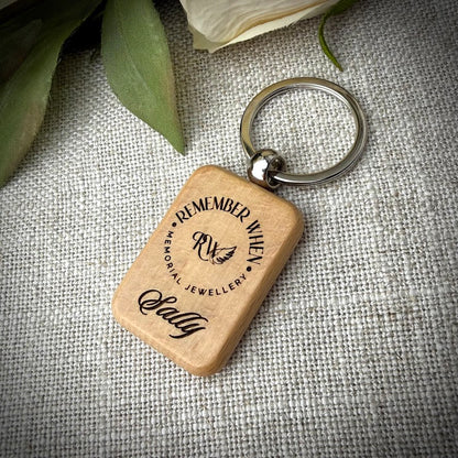 Wooden Keepsake Keyring