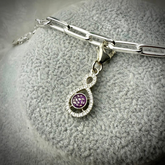 Clip On Infinity Bracelet Charm