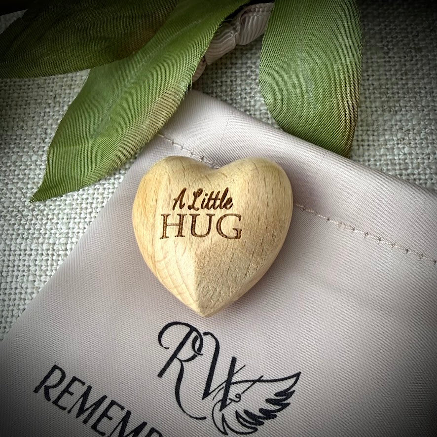 Wooden Comfort Heart Pebble