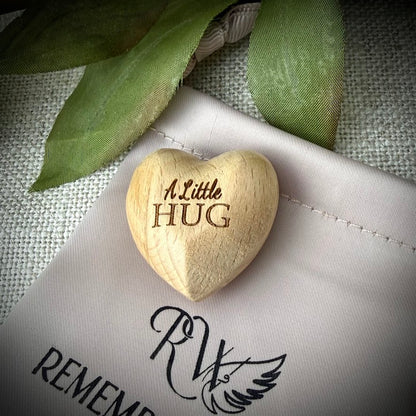 Wooden Comfort Heart Pebble