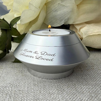 Heaven's Glow Silver Ashes Urn Candle