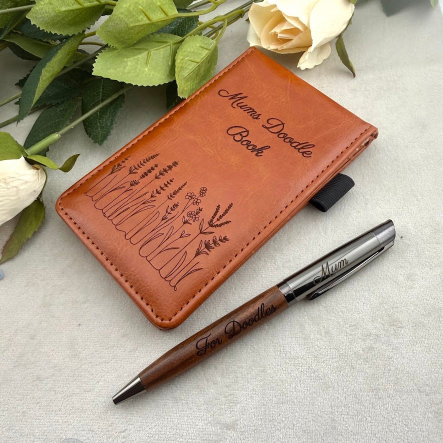Personalised Engraved Notebook & Pen Set